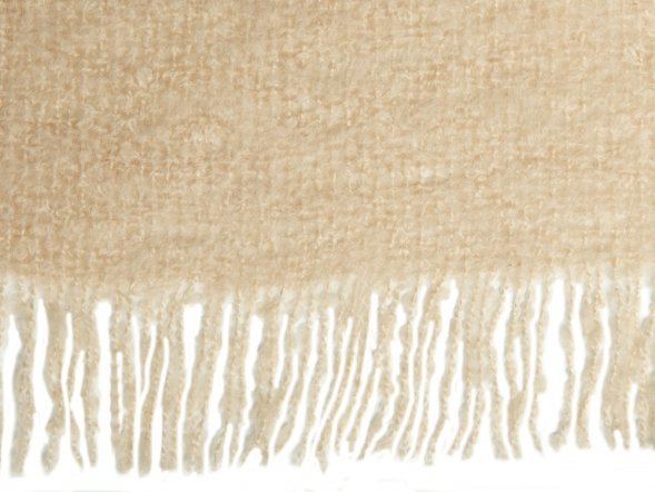 Плед акриловый Mohair, бежевый 