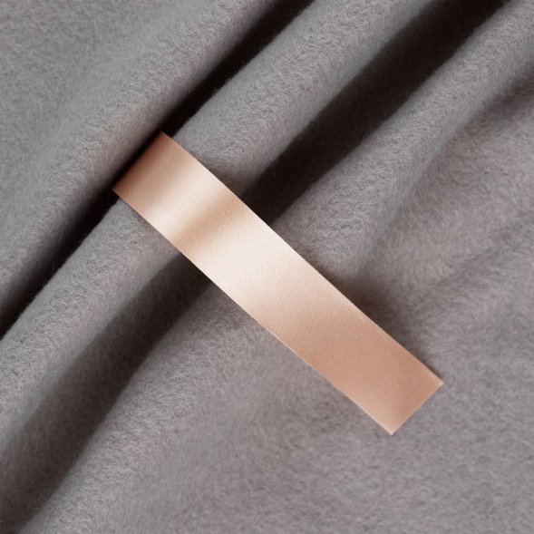 Лента сатиновая Satin 20 XL, светло-бежевая, 160 см 