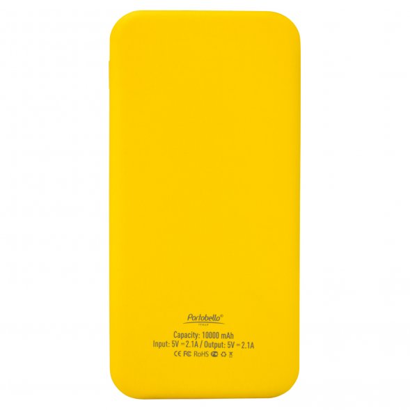 Внешний аккумулятор с подсветкой Luce Lemoni 10000 mAh, желтый 