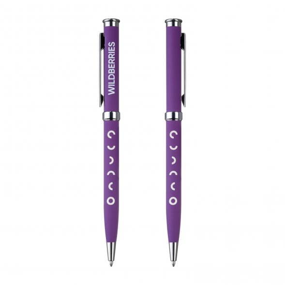Шариковая ручка Benua, фиолетовая 
