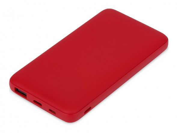 Подарочный набор с термокружкой и повербанком С2, 10000 mAh, красный 