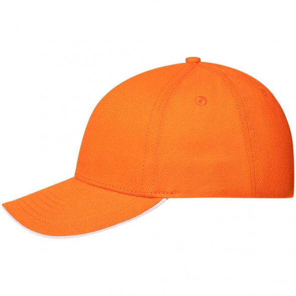 Бейсболка Spiker, оранжевая с белым 
