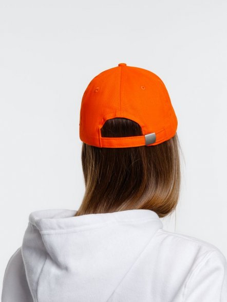 Бейсболка Spiker, оранжевая с белым 
