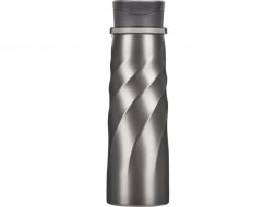 Бутылка для воды Athletica, 1000 мл, нержавеющая сталь, серый