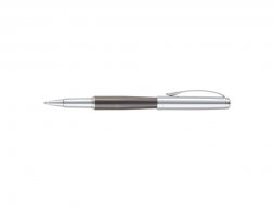 Ручка-роллер Pierre Cardin LEO, цвет - серебристый и черный. Упаковка B-1