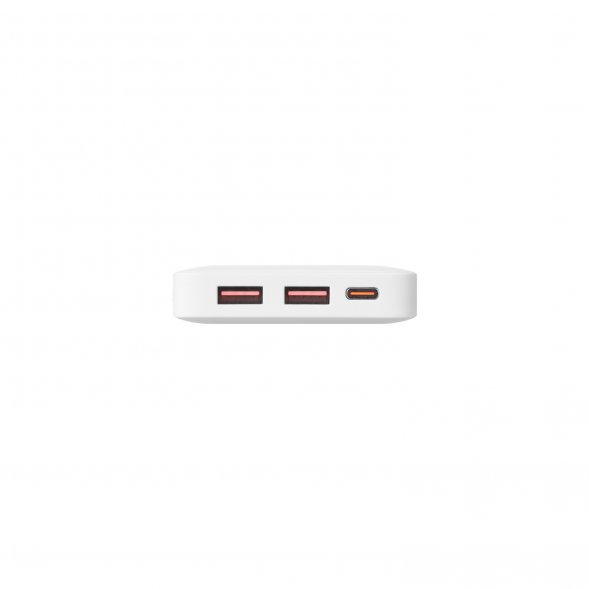 Внешний аккумулятор с подсветкой Ancor PD Plus 10000 mAh, белый 